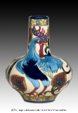 Blue Rooster Vase 05/7