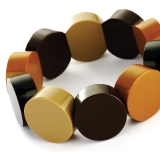 Brown & black circles bracelet