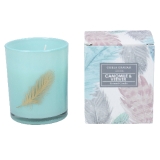 Camomile and vetiver scented mini candle pot