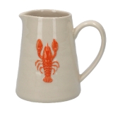 Ceramic mini jug with lobster