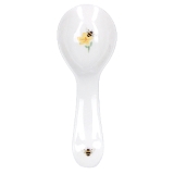 Ceramic spoon rest w buttercup/bee
