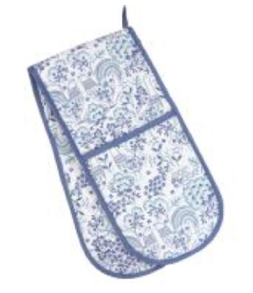 country-blue-fabric-double-oven-glove