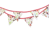 Cowboy and indian print fabric bunting