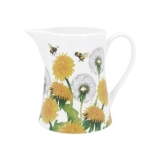 Dandelion & bee ceramic jug small