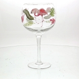 Flamingo copa glass