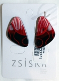 Flora earrings red