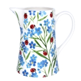 Forget-me-not ladybird ceramic jug medium