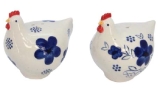 French hen ceramic salt/pepper