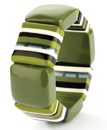 green-squares-with-white-black-stripes-bracelet
