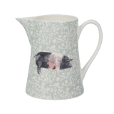 Ceramic jug with pig