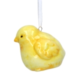 Ceramic yellow chick dec