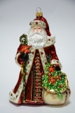 Santa with sack of wreaths