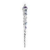 Iridescent foil shell icicle 35.5 cm