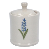 Lavender ceramic mini honey pot