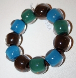 Multi bead bracelet large ocean