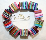 Multi coloured striped cube bracelet
