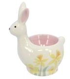 Pastel Garden ceramic bunny egg cup