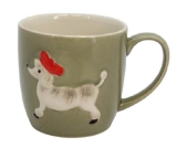 Poodle ceramic mug