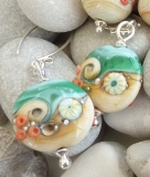 Sand and Sea lentil earrings