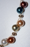 Southsea shell necklace autumn colours