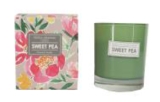 Sweetpea scented candle pot