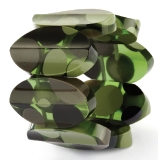 Transparent green spot bracelet